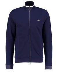 Pull à fermeture éclair bleu marine Lacoste
