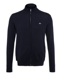 Pull à fermeture éclair bleu marine Lacoste