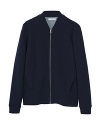 Pull à fermeture éclair bleu marine Mango