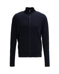 Pull à fermeture éclair bleu marine Minimum