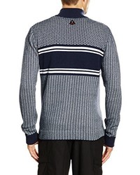 Pull à fermeture éclair bleu marine