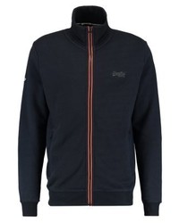 Pull à fermeture éclair bleu marine Superdry