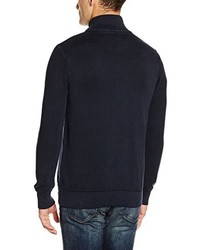 Pull à fermeture éclair bleu marine Tom Tailor