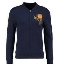 Pull à fermeture éclair bleu marine YOURTURN