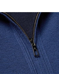 Pull à fermeture éclair bleu Loro Piana