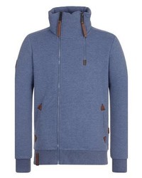 Pull à fermeture éclair bleu Naketano