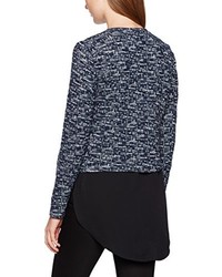Pull à fermeture éclair bleu Tom Tailor