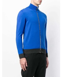 Pull à fermeture éclair bleu Daniele Alessandrini