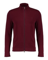 Pull à fermeture éclair bordeaux Marc O'Polo