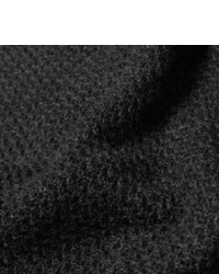 Pull à fermeture éclair en tricot noir Lanvin