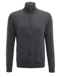 Pull à fermeture éclair gris foncé Esprit