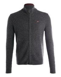 Pull à fermeture éclair gris foncé Napapijri