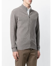 Pull à fermeture éclair gris Hackett