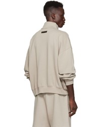 Pull à fermeture éclair gris Essentials