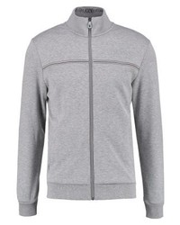 Pull à fermeture éclair gris Hugo Boss