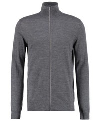 Pull à fermeture éclair gris Samsøe & Samsøe