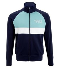 Pull à fermeture éclair imprimé bleu marine SPRINGFIELD