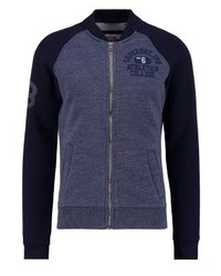 Pull à fermeture éclair imprimé bleu marine Superdry