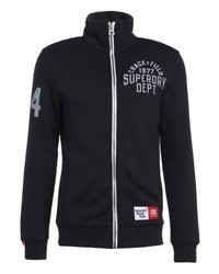 Pull à fermeture éclair imprimé bleu marine Superdry