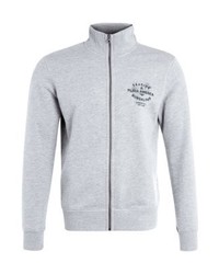Pull à fermeture éclair imprimé gris Esprit