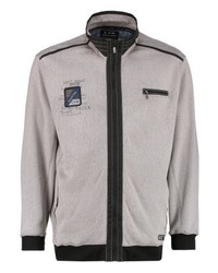 Pull à fermeture éclair imprimé gris Kitaro