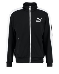 Pull à fermeture éclair imprimé noir Puma