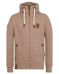 Pull à fermeture éclair marron clair Naketano