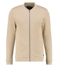 Pull à fermeture éclair marron clair ONLY & SONS