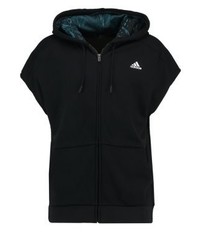Pull à fermeture éclair noir adidas