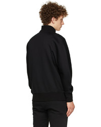 Pull à fermeture éclair noir Alexander McQueen