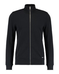 Pull à fermeture éclair noir Hugo Boss