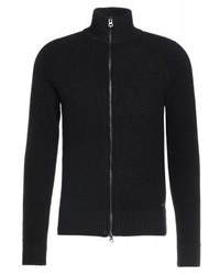 Pull à fermeture éclair noir Hugo Boss