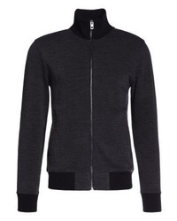Pull à fermeture éclair noir Hugo Boss