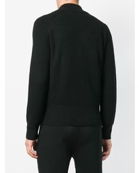 Pull à fermeture éclair noir Falke