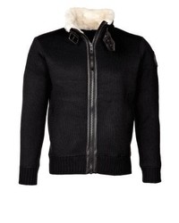 Pull à fermeture éclair noir Schott NYC