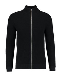 Pull à fermeture éclair noir Selected Homme