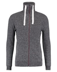 Pull à fermeture éclair noir Tom Tailor