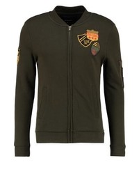 Pull à fermeture éclair olive YOURTURN