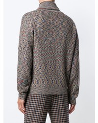 Pull à fermeture éclair olive Missoni