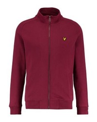 Pull à fermeture éclair pourpre foncé Lyle & Scott