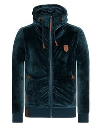 Pull à fermeture éclair vert foncé Naketano