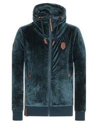 Pull à fermeture éclair vert foncé Naketano