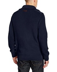 Pull bleu marine camel active