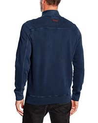 Pull bleu marine camel active