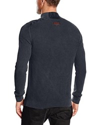 Pull bleu marine camel active