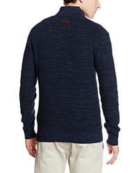 Pull bleu marine camel active