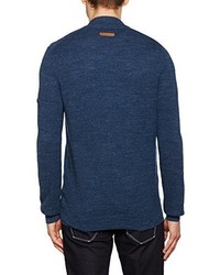 Pull bleu marine camel active