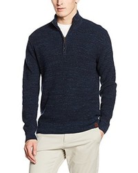 Pull bleu marine camel active