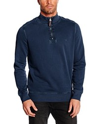 Pull bleu marine camel active