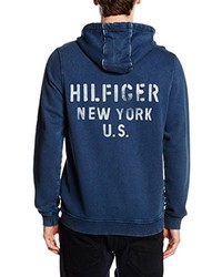 Pull bleu marine Hilfiger Denim